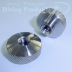 Pair of Dome Rebreather Backplate Fixing Nuts