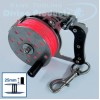 LHW 100 Metre Line Narrow Ratchet Reel + 25mm Single Handle