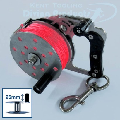 LHW 100 Metre Line Narrow Ratchet Reel + 25mm Single Handle