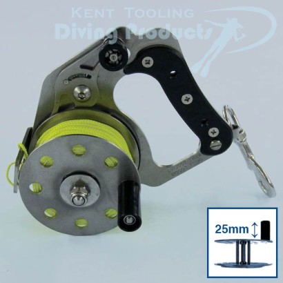 LHW 65 Metre Line Small Ratchet Reel + 25mm Single Handle