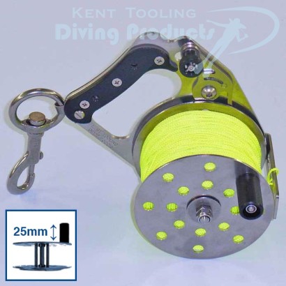 RHW 100 Metre Line Primary Ratchet Reel + 25mm Single Handle