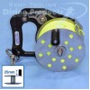 RHW 125 Metre Line Narrow Primary Composite Ratchet Reel + 25mm Single Handle