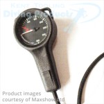 52mm Black Faced Tech Gauge with 75cm Miflex Carbon HD Hose