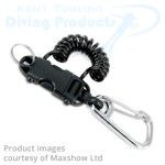 Smart Coil Clip Strong Roccia with 70mm Stainless Steel Carabineer