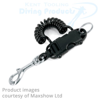 Smart Coil Clip Inox with 42mm Stainless Steel Carabineer