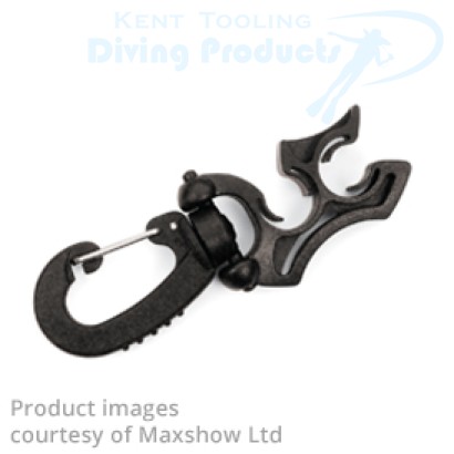 Double LP Hose Retaining Clip - Black (Twin Pack)