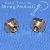 Pair of Backplate Fixing Nuts - Flattened Sides